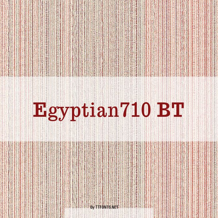 Egyptian710 BT example